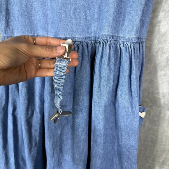 VTG My Michelle Denim Dress‎ Kids Youth Girls 12 Blue - Picture 14 of 14